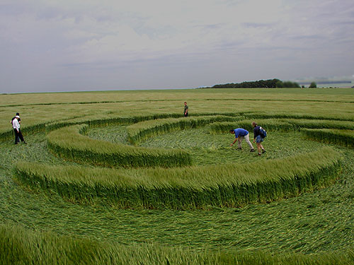 Windmill Hill (2), Wiltshire crop circle, aerial photo 5