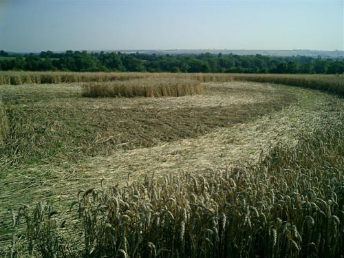 Woodborough Hill, Wiltshire crop circle, aerial photo 7