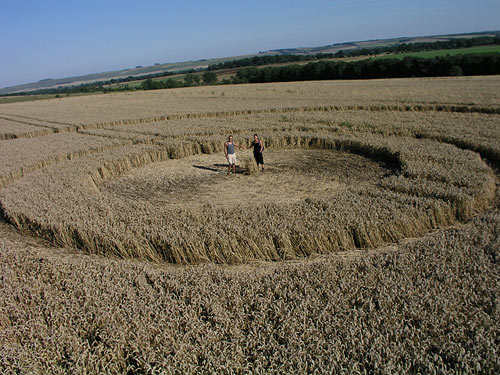 Woodborough Hill (2), Wiltshire crop circle, aerial photo 3