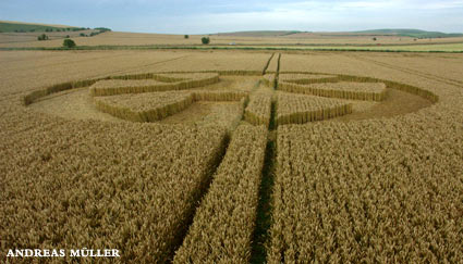 Blacklands Golf Course, Wiltshire crop circle, aerial photo 7