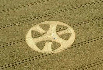 Blacklands Golf Course, Wiltshire crop circle, aerial photo 6