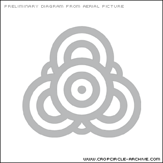 Nashenden Farm, Kent crop circle, aerial photo 26