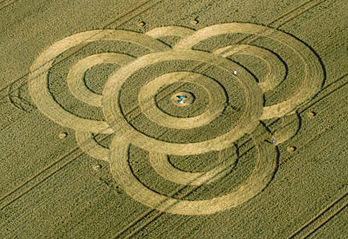 Nashenden Farm, Kent crop circle, aerial photo 2