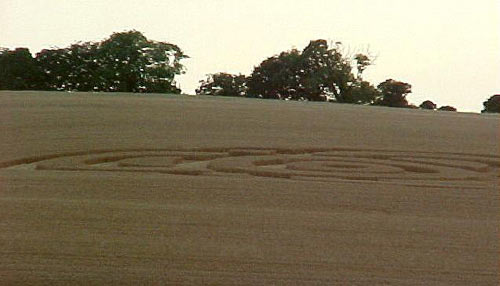 Nashenden Farm, Kent crop circle, aerial photo 4