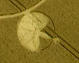 Patney, Wiltshire crop circle, aerial photo 5