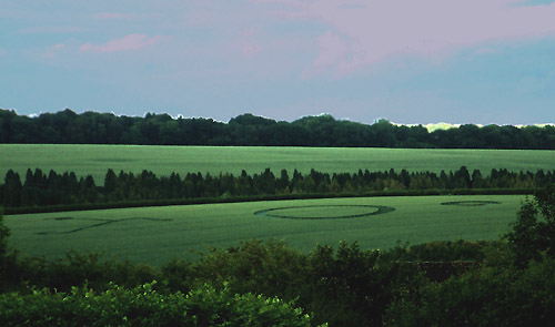 Rabley Wood, Wiltshire crop circle, aerial photo 2