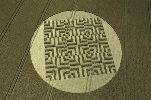 Savernake Forest, Wiltshire crop circle, aerial photo 13