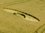 Scratchbury Hill, Wiltshire crop circle, aerial photo 5
