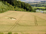 Scratchbury Hill, Wiltshire crop circle, aerial photo 4