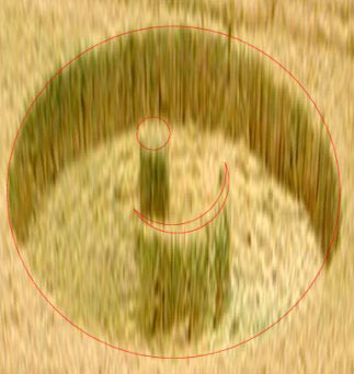 Scratchbury Hill, Wiltshire crop circle, aerial photo 9