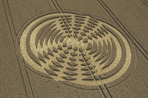 Shalbourne, Wiltshire crop circle, aerial photo 4
