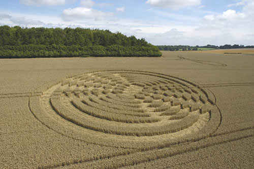Shalbourne, Wiltshire crop circle, aerial photo 5