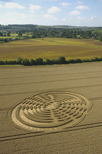 Shalbourne, Wiltshire crop circle, aerial photo 6