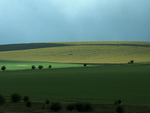 Bishop Cannings Down, Wiltshire crop circle, aerial photo 2