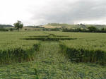 Bury Farm, Hertfordshire crop circle, aerial photo 12