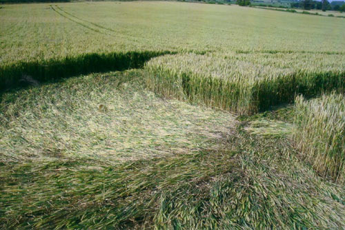 Chewton Mendip, Somerset crop circle, aerial photo 4