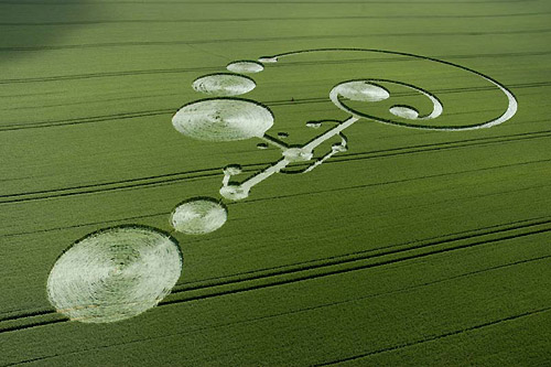 East Field, Wiltshire crop circle, aerial photo 5