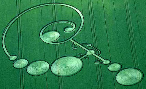 East Field, Wiltshire crop circle, aerial photo 8