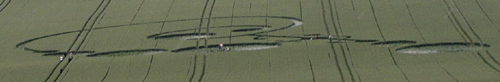 East Field, Wiltshire crop circle, aerial photo 12