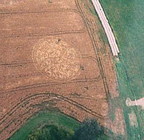 Some time ago, I crop circle, aerial photo 6