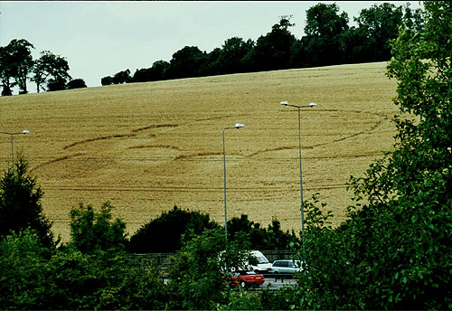 Margery, Surry crop circle, aerial photo 3