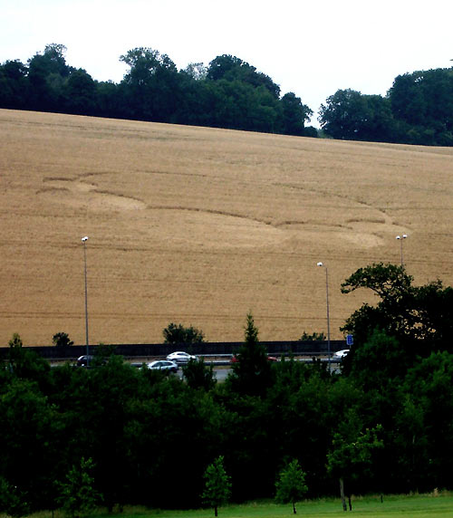 Margery, Surry crop circle, aerial photo 2