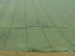 Milk Hill, Wiltshire crop circle, aerial photo 15