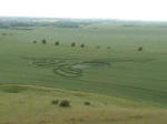 Milk Hill, Wiltshire crop circle, aerial photo 18