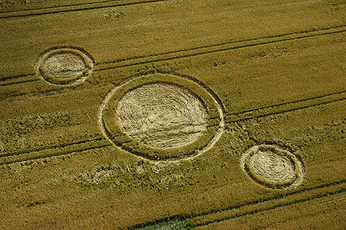 North Down, Wiltshire crop circle, aerial photo 2