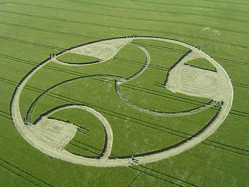 The Ridgeway, Wiltshire crop circle, aerial photo 6
