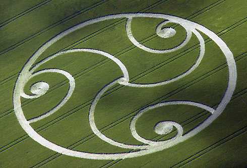 The Ridgeway, Wiltshire crop circle, aerial photo 2