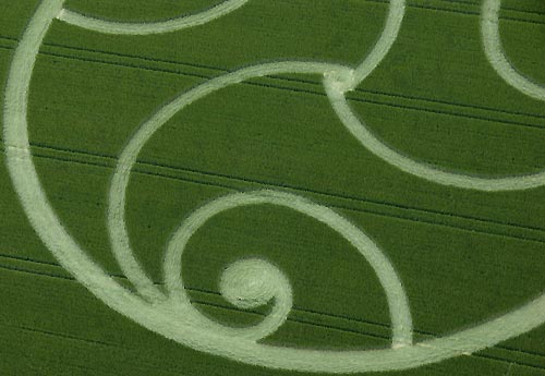 The Ridgeway, Wiltshire crop circle, aerial photo 4