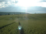 Steep Down, West Sussex crop circle, aerial photo 9