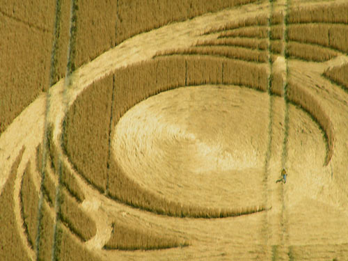 Tan Hill, Wiltshire crop circle, aerial photo 5