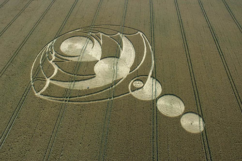 Tan Hill, Wiltshire crop circle, aerial photo 10