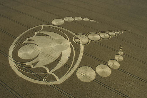 Tan Hill, Wiltshire crop circle, aerial photo 3
