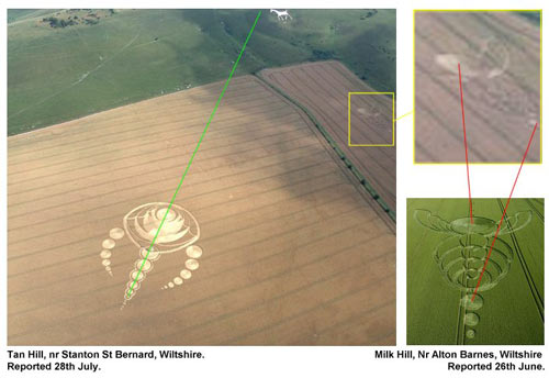 Tan Hill, Wiltshire crop circle, aerial photo 17