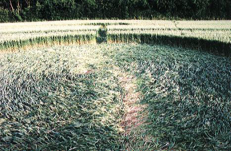 Watton Road, Hertfordshire crop circle, aerial photo 4
