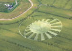 West Kennett Longbarrow, Wiltshire crop circle, aerial photo 5
