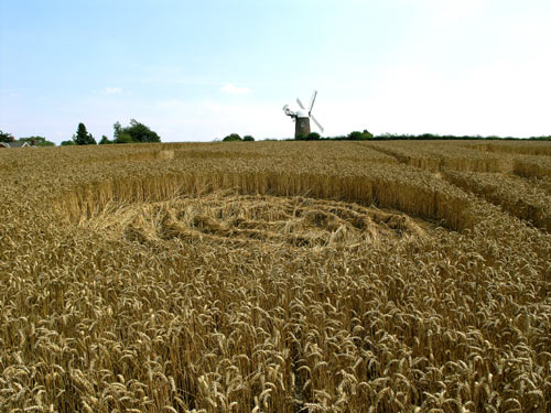 Wilton Windmill, Wiltshire crop circle, aerial photo 5