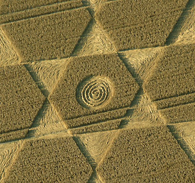 Wilton Windmill, Wiltshire crop circle, aerial photo 2