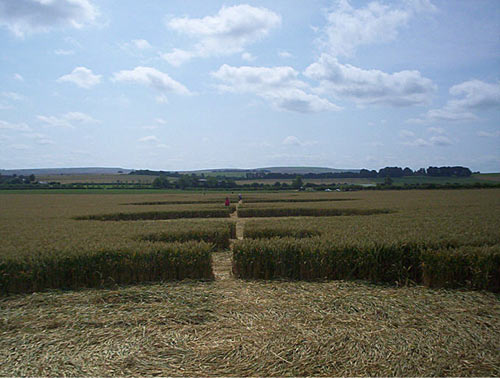 Windmill Hill, Wiltshire crop circle, aerial photo 9