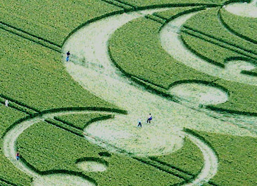 Windmill Hill, Wiltshire crop circle, aerial photo 3