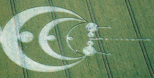 Windmill Hill, Wiltshire crop circle, aerial photo 5