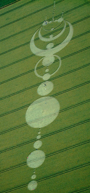 Windmill Hill, Wiltshire crop circle, aerial photo 6