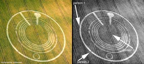 Woodborough Hill, Wiltshire crop circle, aerial photo 2