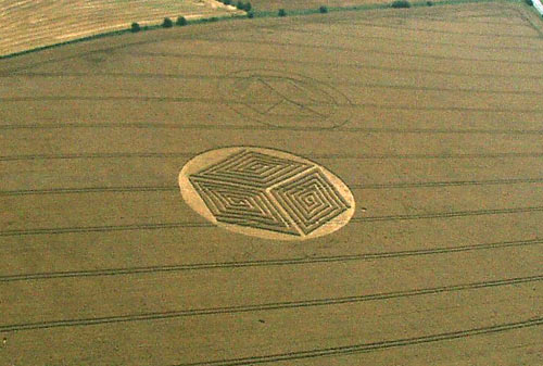 First crop circle, aerial photo 2