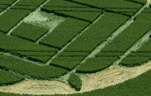 Boreham Down, wiltshire crop circle, aerial photo 14