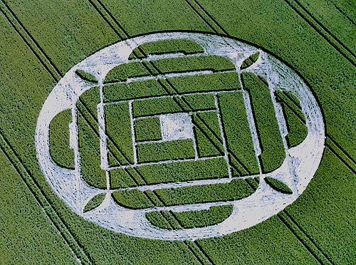 Boreham Down, wiltshire crop circle, aerial photo 12