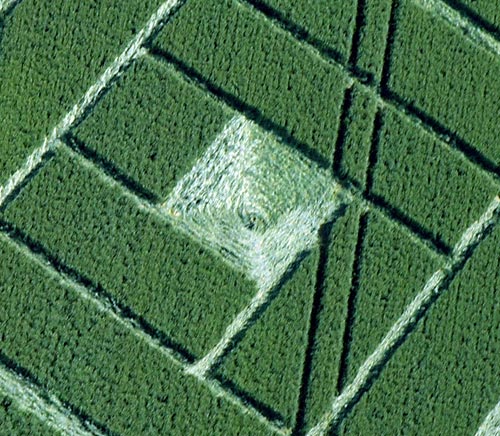 Boreham Down, wiltshire crop circle, aerial photo 5